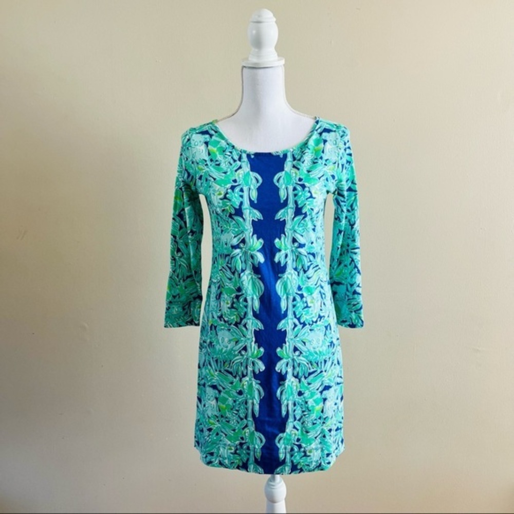 Lilly Pulitzer Marlowe Dress Koala the Wild Blue and Green